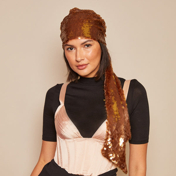 Eugenia Kim Gigi Paillette Headscarf