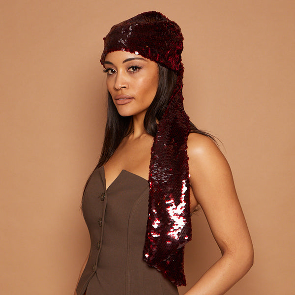 Eugenia Kim Gigi Paillette Headscarf