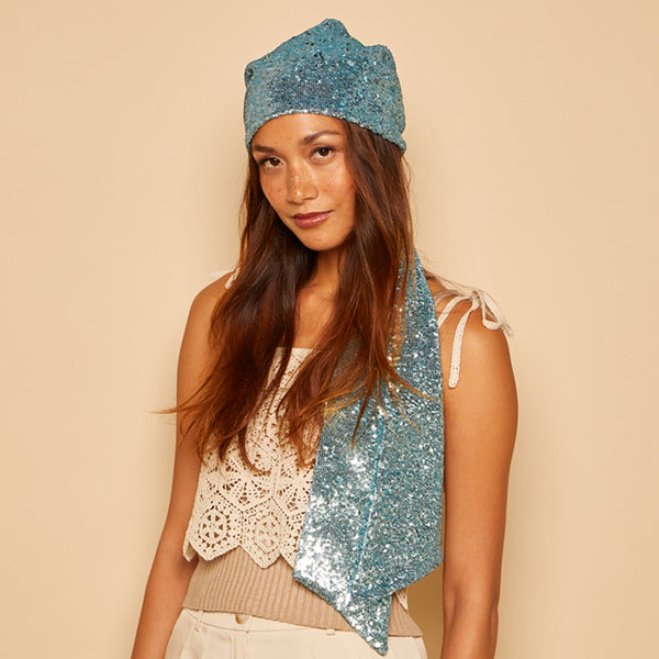 Eugenia Kim Gigi Sequin Headscarf