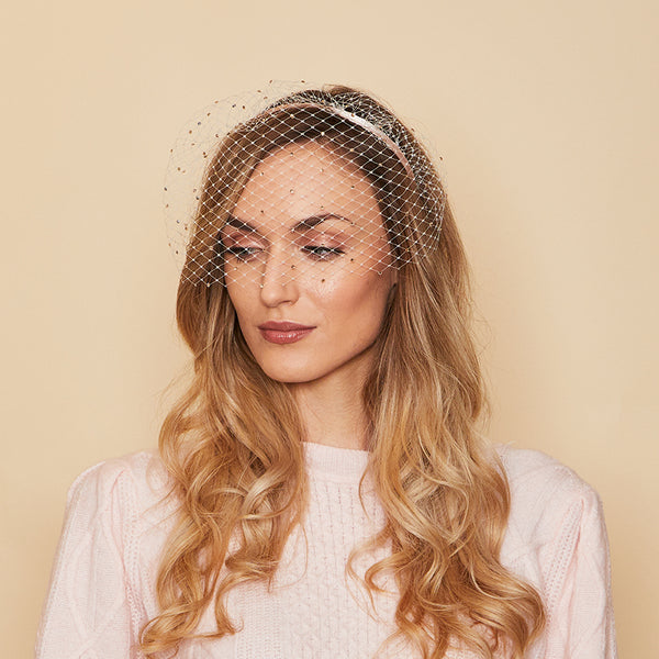 Eugenia Kim Halsey Satin Birdcage Veil