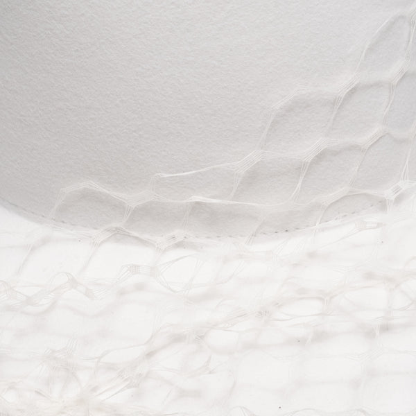 Eugenia Kim Harlowe Asymmetric Veil Fedora