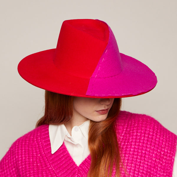 Eugenia Kim Harlowe Colorblock Wool Felt Fedora