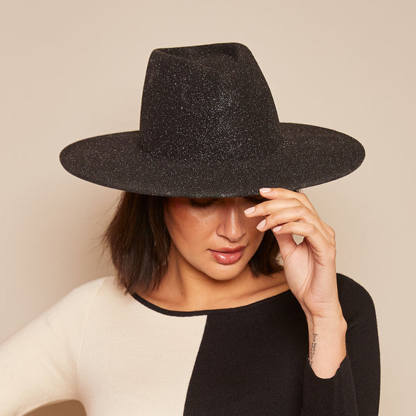 Eugenia Kim Harlowe Glitter Wool Felt Fedora