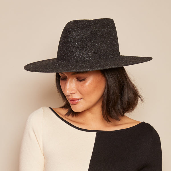Eugenia Kim Harlowe Glitter Wool Felt Fedora