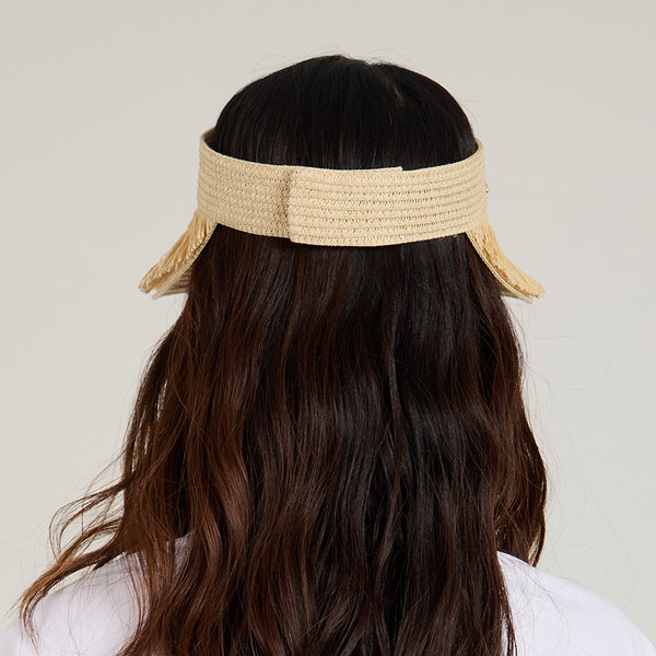 Eugenia Kim Lexi Lacquered Straw Visor