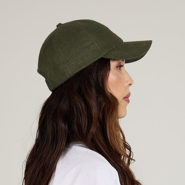 Eugenia Kim Lo Linen Baseball Cap