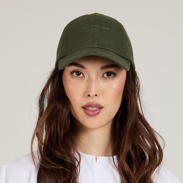 eugenia kim Lo Linen Baseball Cap