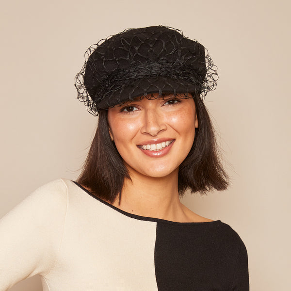 Eugenia Kim Marina In Black W/Veil