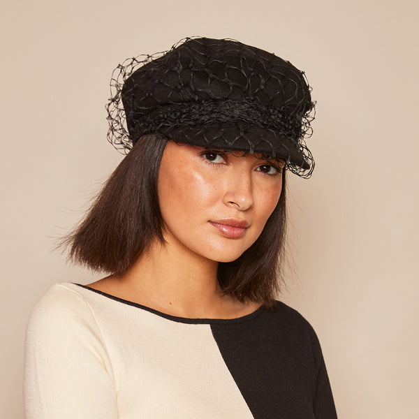 Eugenia Kim Marina In Black W/Veil