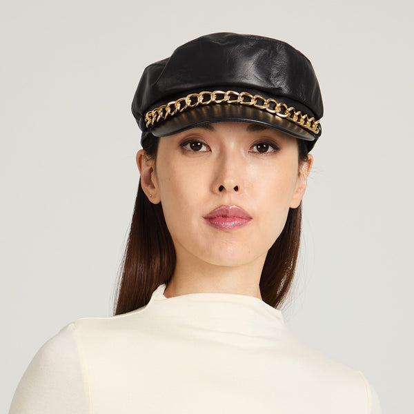 Eugenia Kim Marina Leather Cap