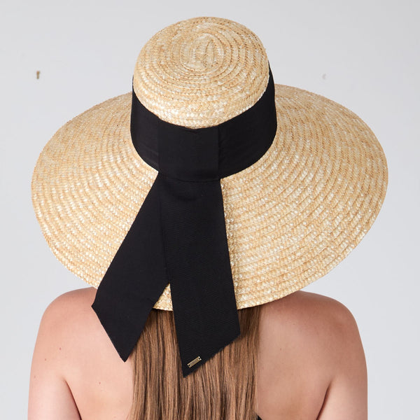 Eugenia Kim Mirabel Grosgrain Wide-Brim Sunhat