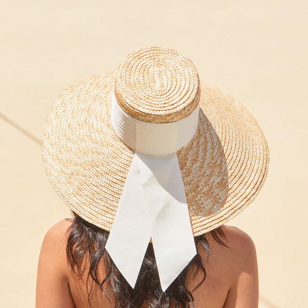 Eugenia Kim Mirabel Grosgrain Wide-Brim Sunhat