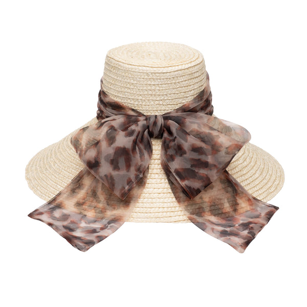 Eugenia Kim Mirabel In Ivory With Leopard Bow