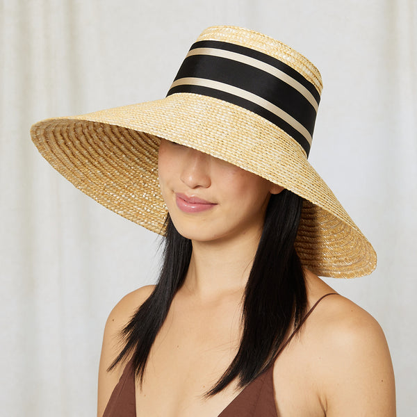 Eugenia Kim Mirabel Ribbon Wide-Brim Sunhat
