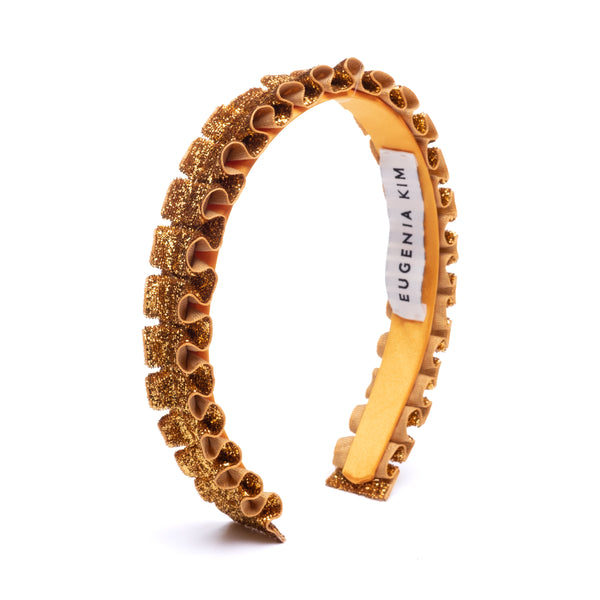 Eugenia Kim Rafaela Metallic Velvet Headband