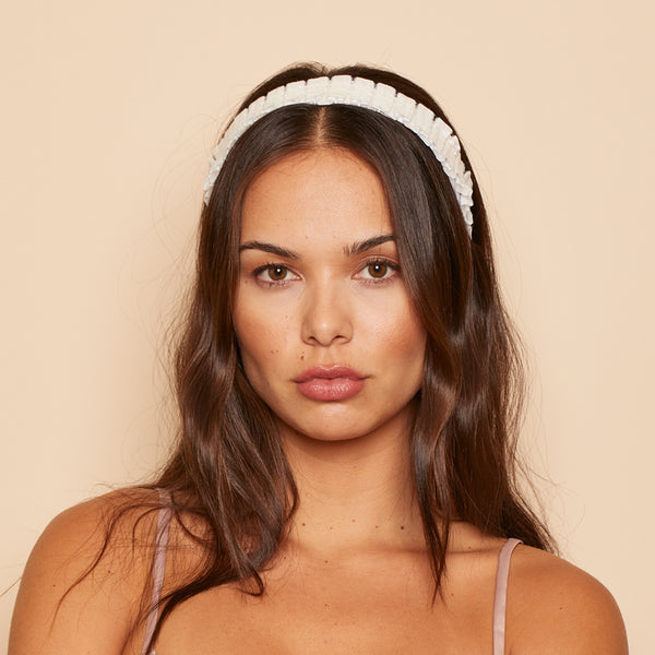 Eugenia Kim Rafaela Metallic Velvet Headband