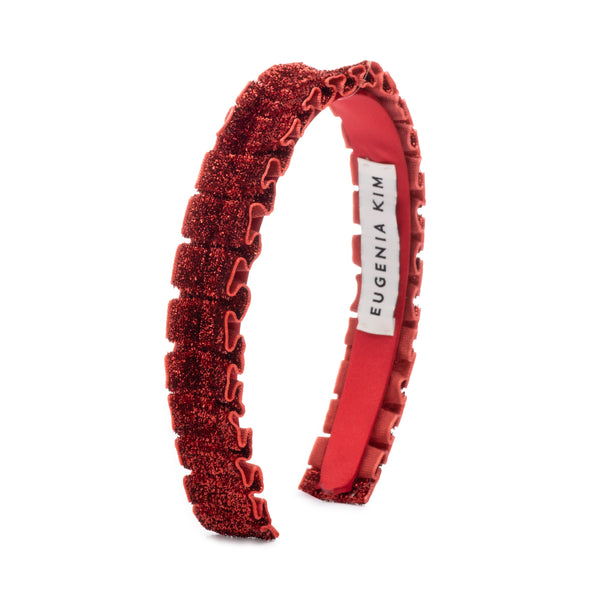 eugenia kim Rafaela Metallic Velvet Headband