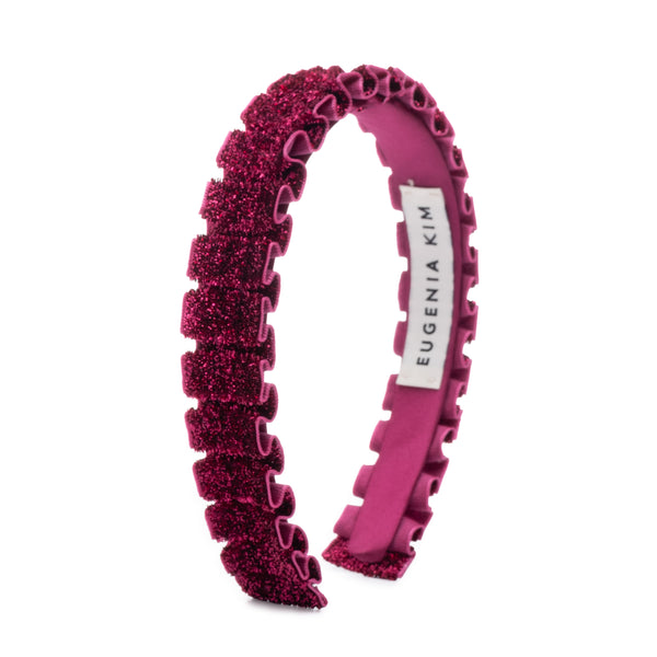 eugenia kim Rafaela Metallic Velvet Headband