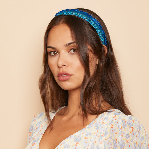 Eugenia Kim Rafaela Metallic Velvet Headband