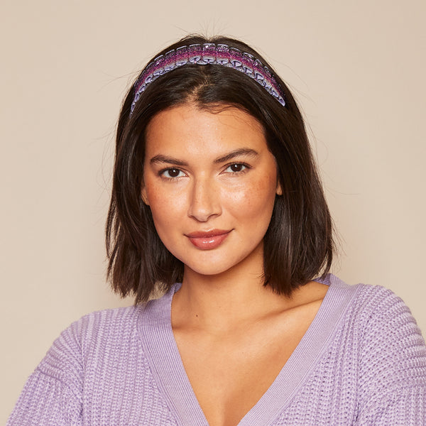 Eugenia Kim Rafaela Metallic Velvet Headband