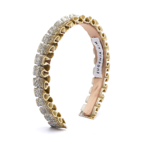 Eugenia Kim Rafaela Metallic Velvet Headband