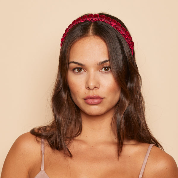 Eugenia Kim Rafaela Metallic Velvet Headband