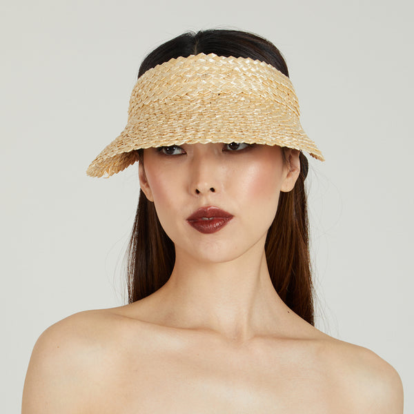 Eugenia Kim Ricky Natural Straw Visor