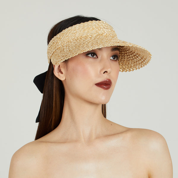 Eugenia Kim Ricky Natural Straw Visor