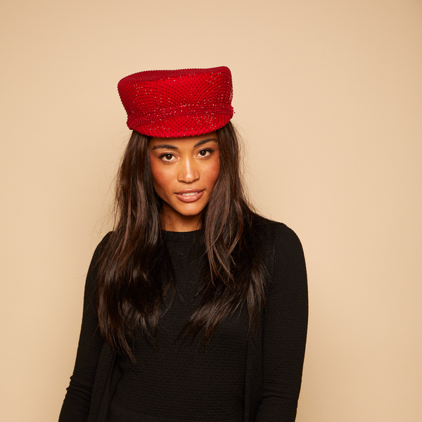 Eugenia Kim Sabrina Crystal Wool Felt Cap