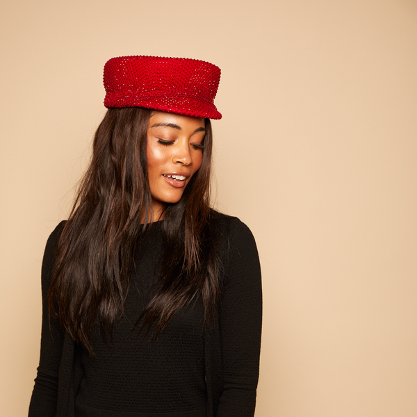 Eugenia Kim Sabrina Crystal Wool Felt Cap