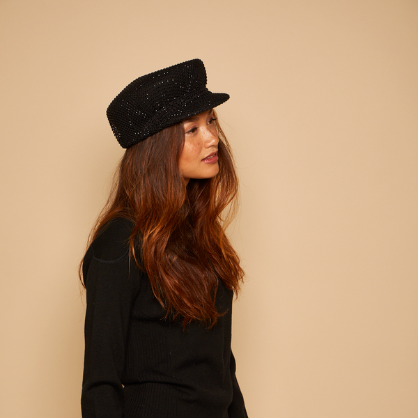 Eugenia Kim Sabrina In Black Crystal Mesh