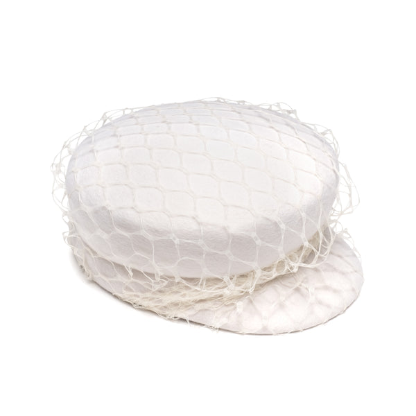 eugenia kim Sabrina in Winter White w/Veil