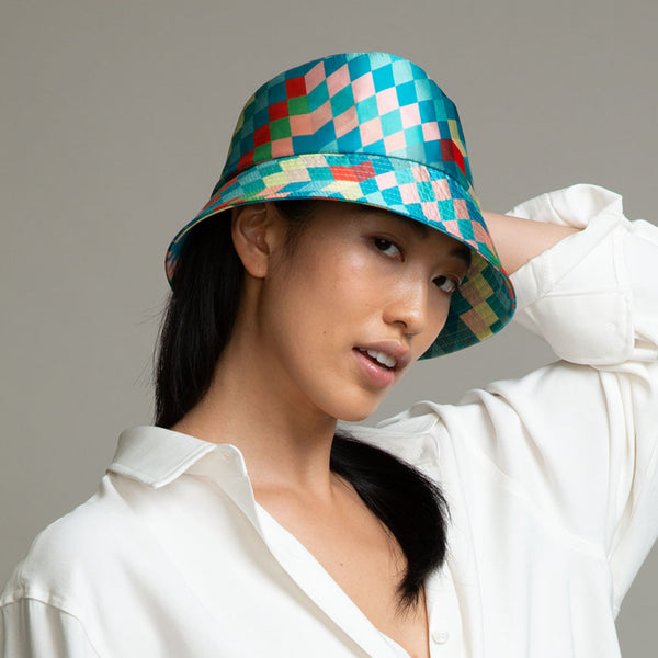 Eugenia Kim Toby Satin Bucket Hat