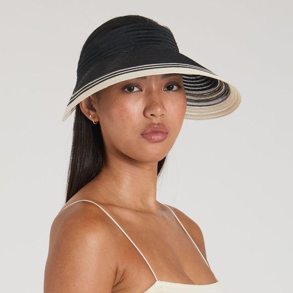Eugenia Kim Trixie Ombré Horsehair Packable Visor