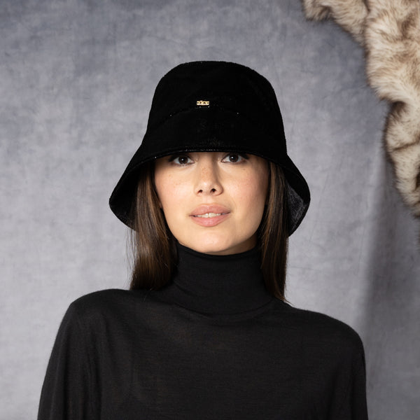 Eugenia Kim Yuki Velvet Packable Bucket Hat