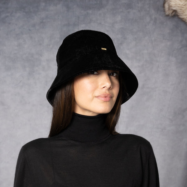 Eugenia Kim Yuki Velvet Packable Bucket Hat