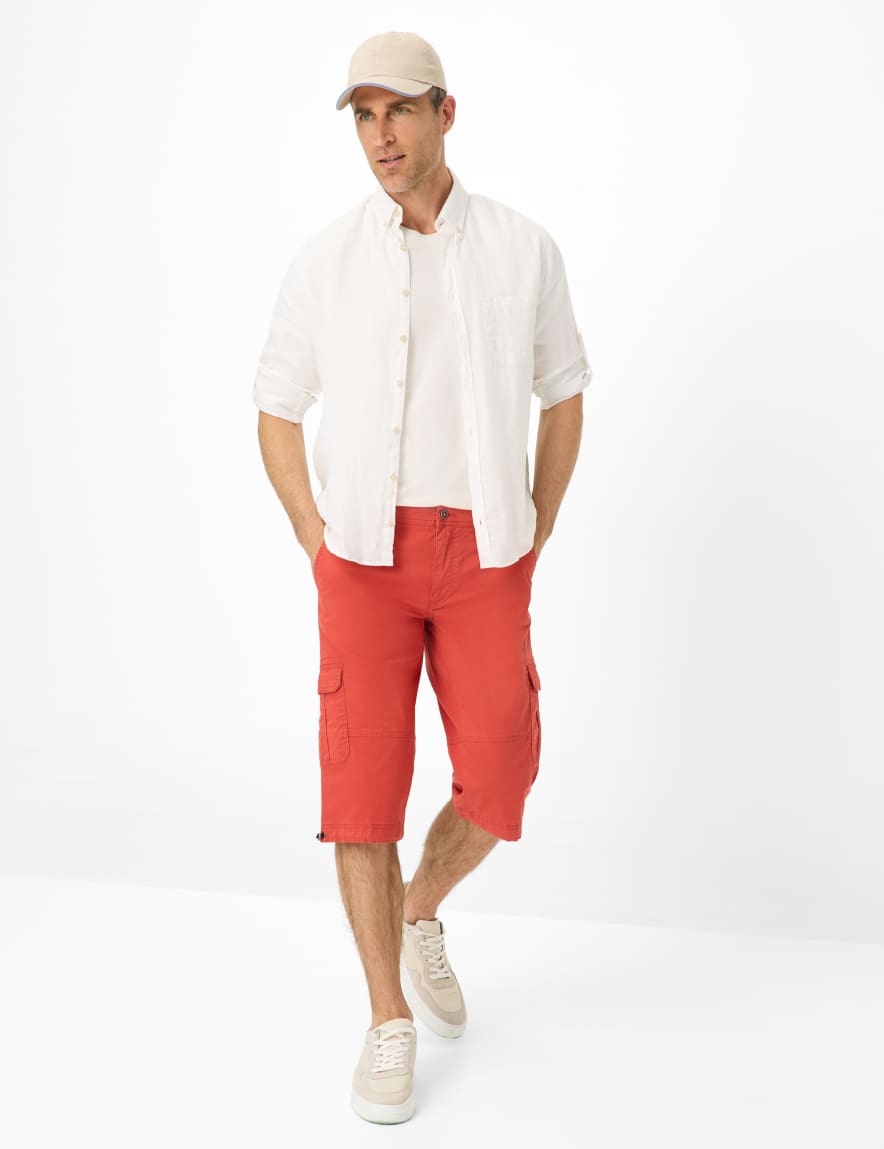 Eurex By Brax Men's Fashion Bermudas | Pants Style BILL Red Regular Fit