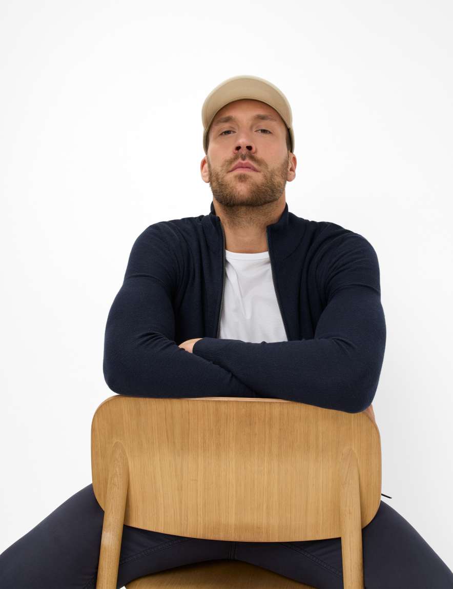 Eurex By Brax Men's Fashion Cardigans Style JAKE Dark Blue