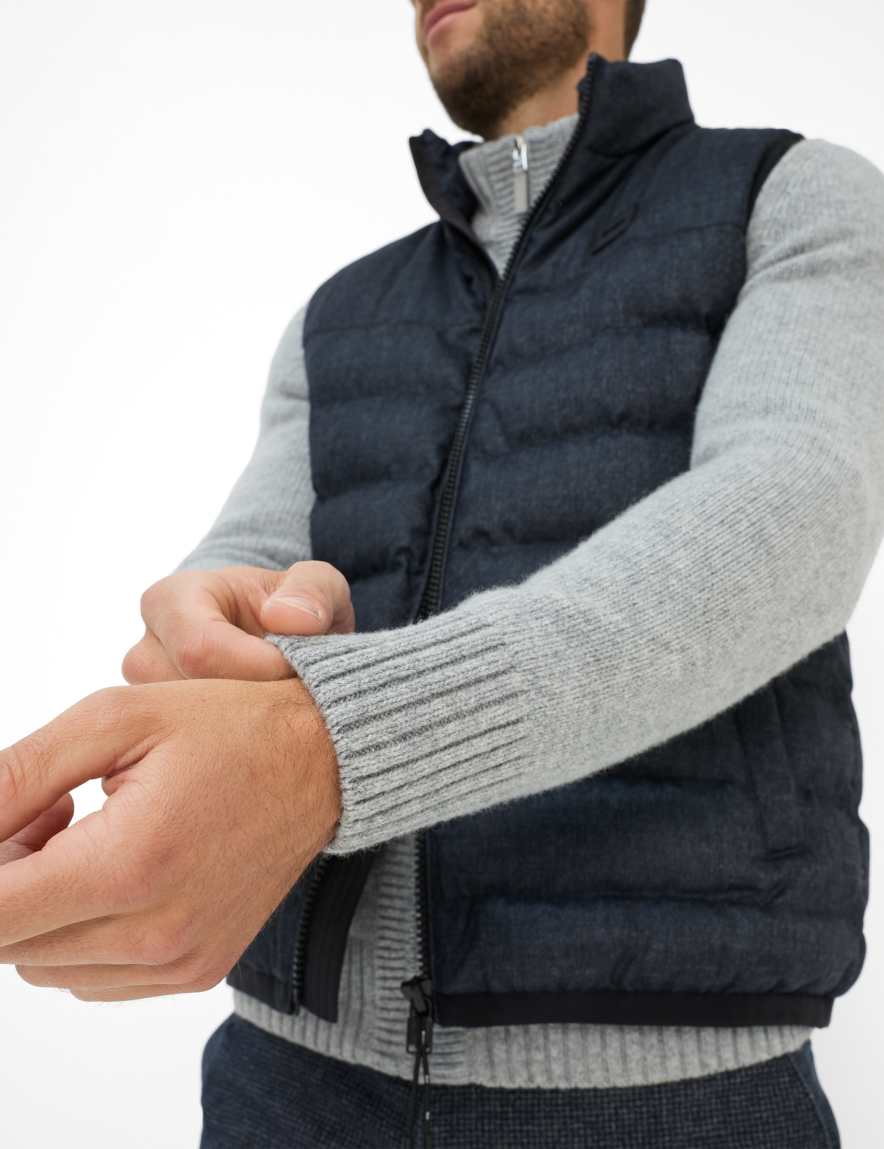 Eurex By Brax Men's Fashion Cardigans Style JAKE Light Gray