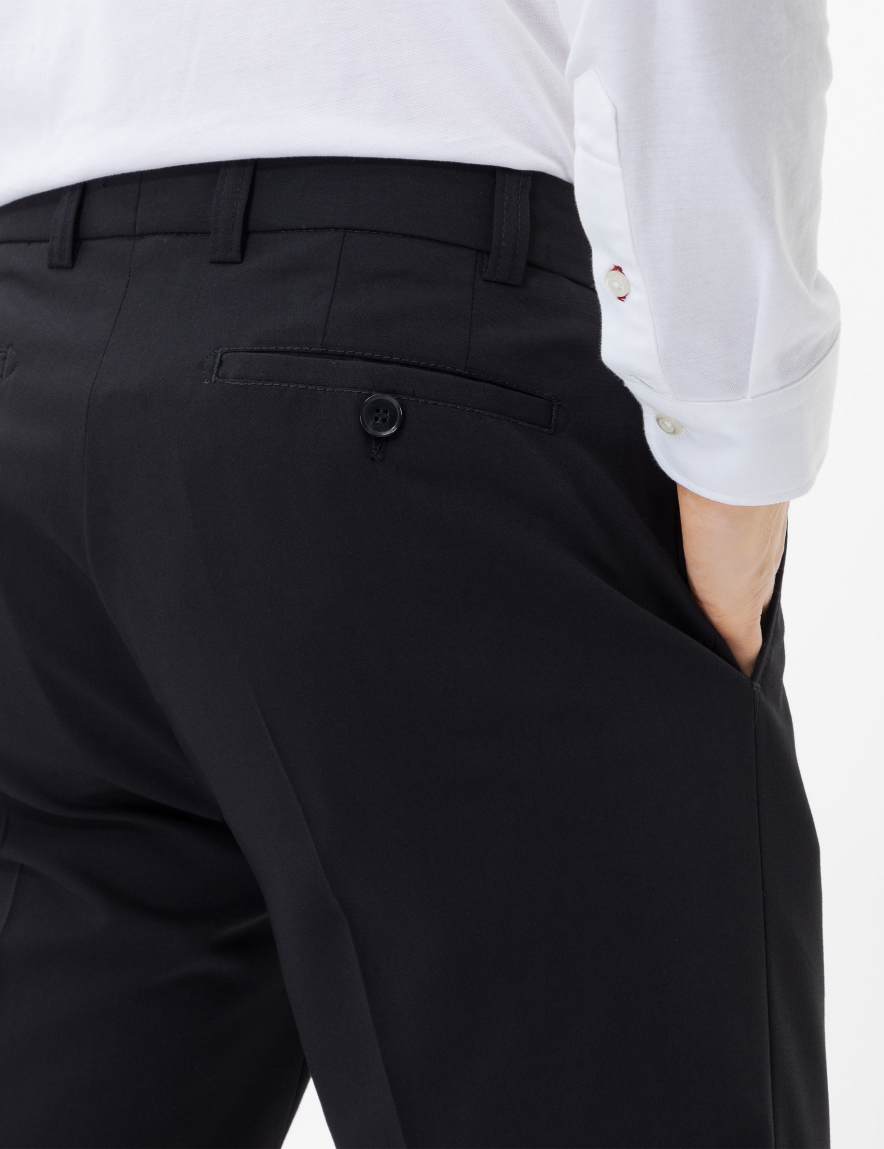 Eurex By Brax Men's Fashion Chinos | Pants Style JAN Black Regular Fit