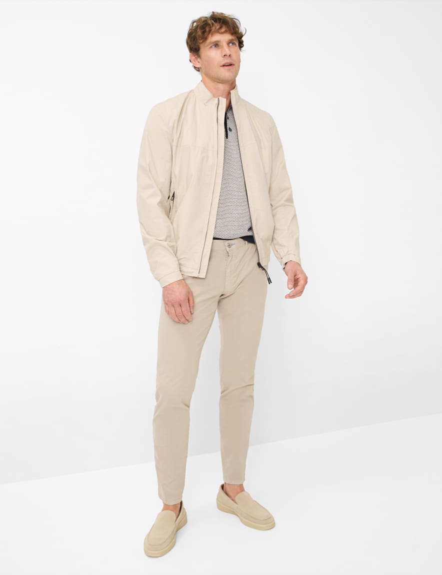 Eurex By Brax Men's Fashion Chinos | Pants Style SILVIO Beige Slim Fit