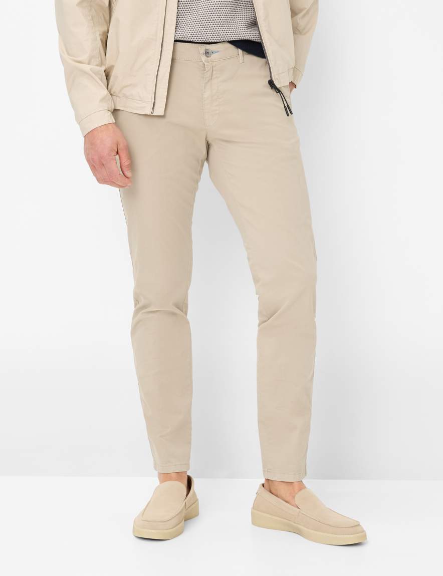 eurex by brax Men's fashion Chinos | Pants Style SILVIO Beige Slim Fit