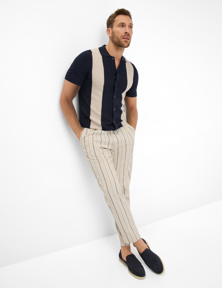 Eurex By Brax Men's Fashion Chinos | Pants Style TINO Beige Relaxed Fit