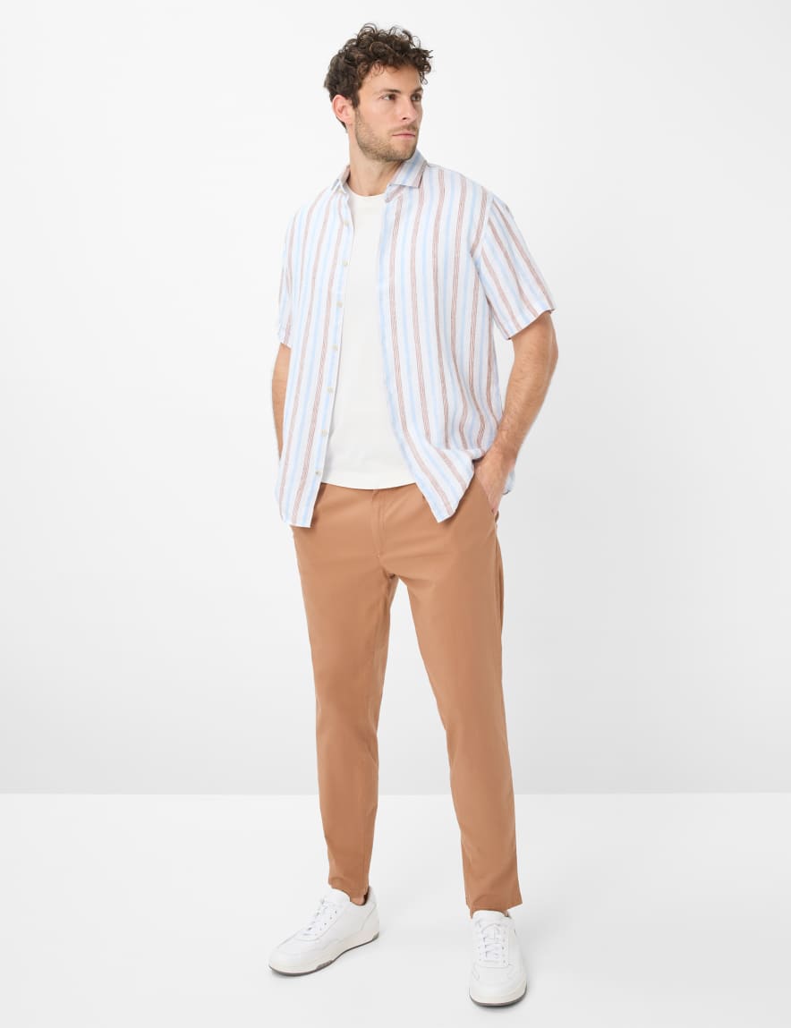 Eurex By Brax Men's Fashion Chinos | Pants Style TINO Brown Relaxed Fit