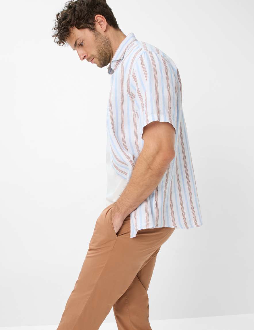 Eurex By Brax Men's Fashion Chinos | Pants Style TINO Brown Relaxed Fit