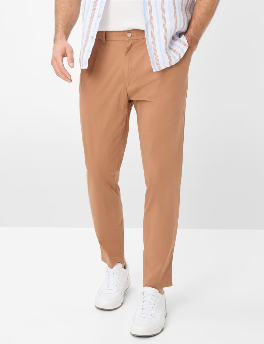 eurex by brax Men's fashion Chinos | Pants Style TINO Brown Relaxed Fit
