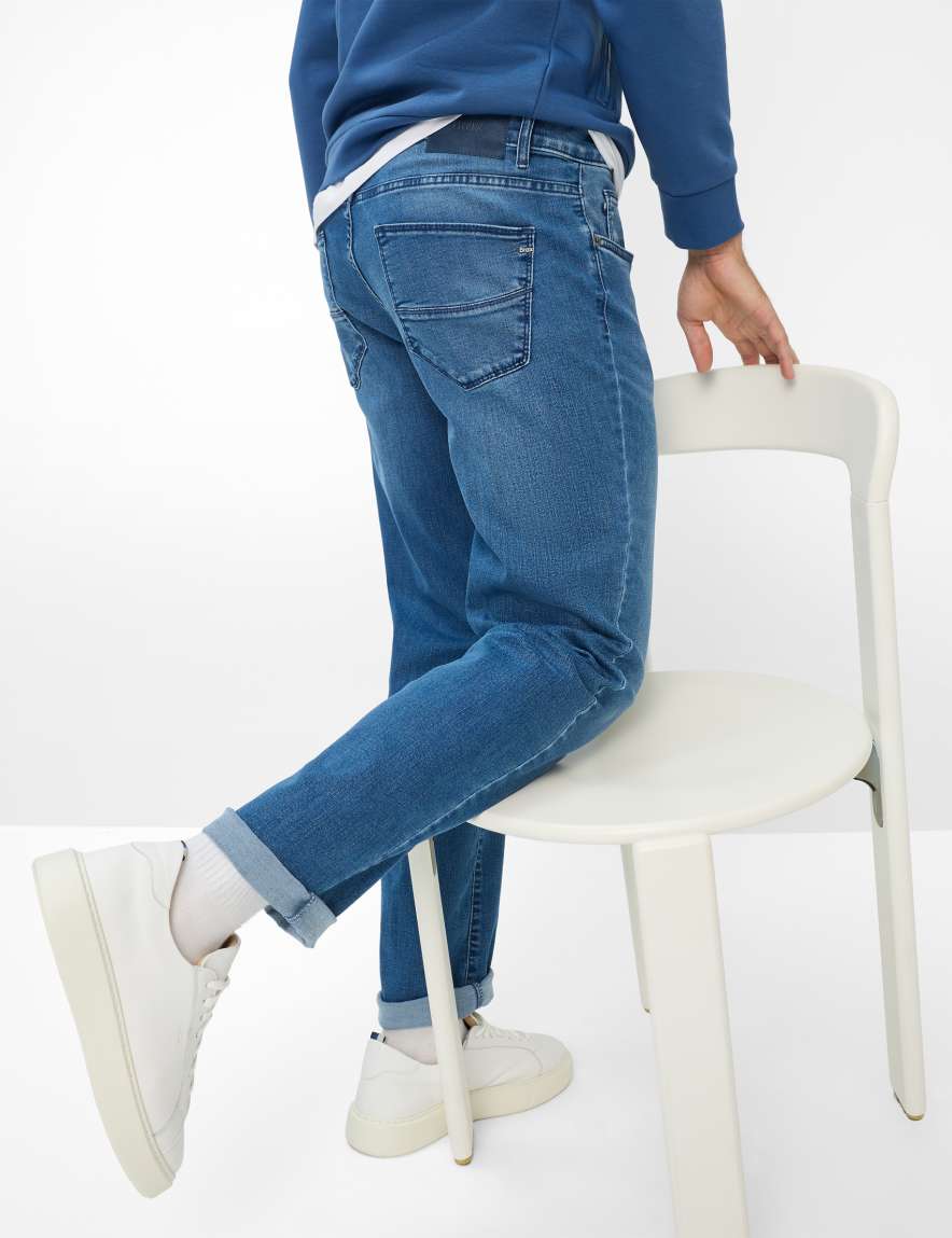 Eurex By Brax Men's Fashion Jeans Style CADIZ Denim Blue Straight Fit