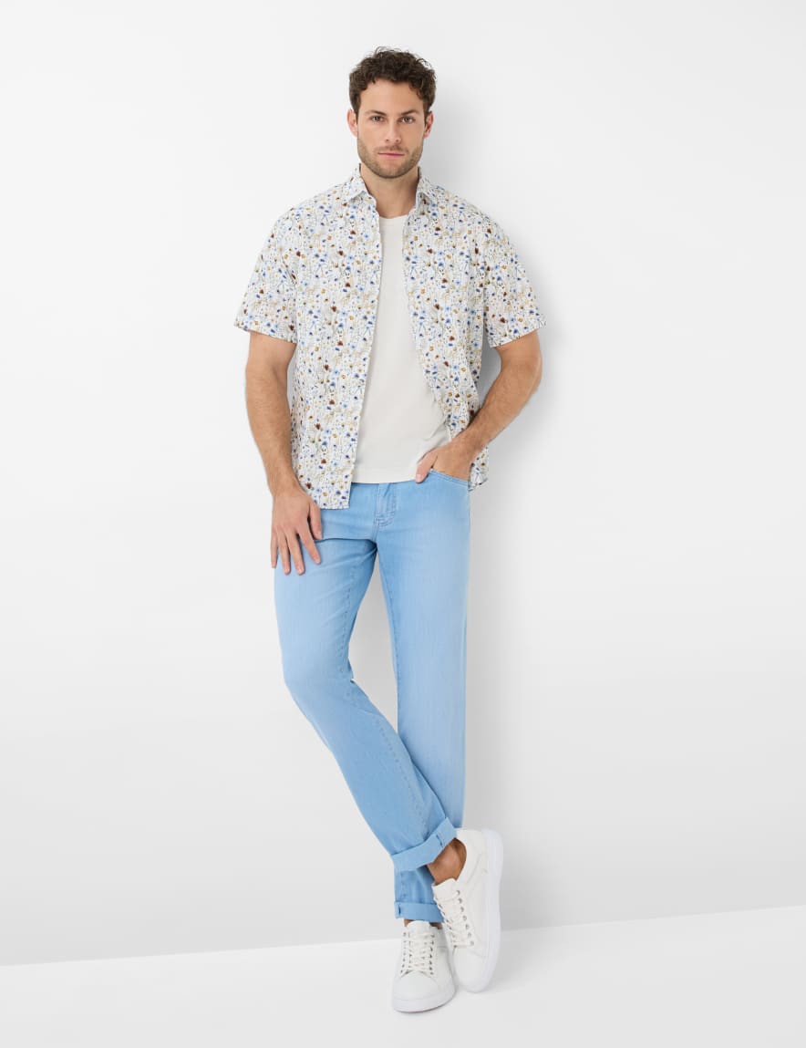 Eurex By Brax Men's Fashion Jeans Style CADIZ Denim Blue Straight Fit