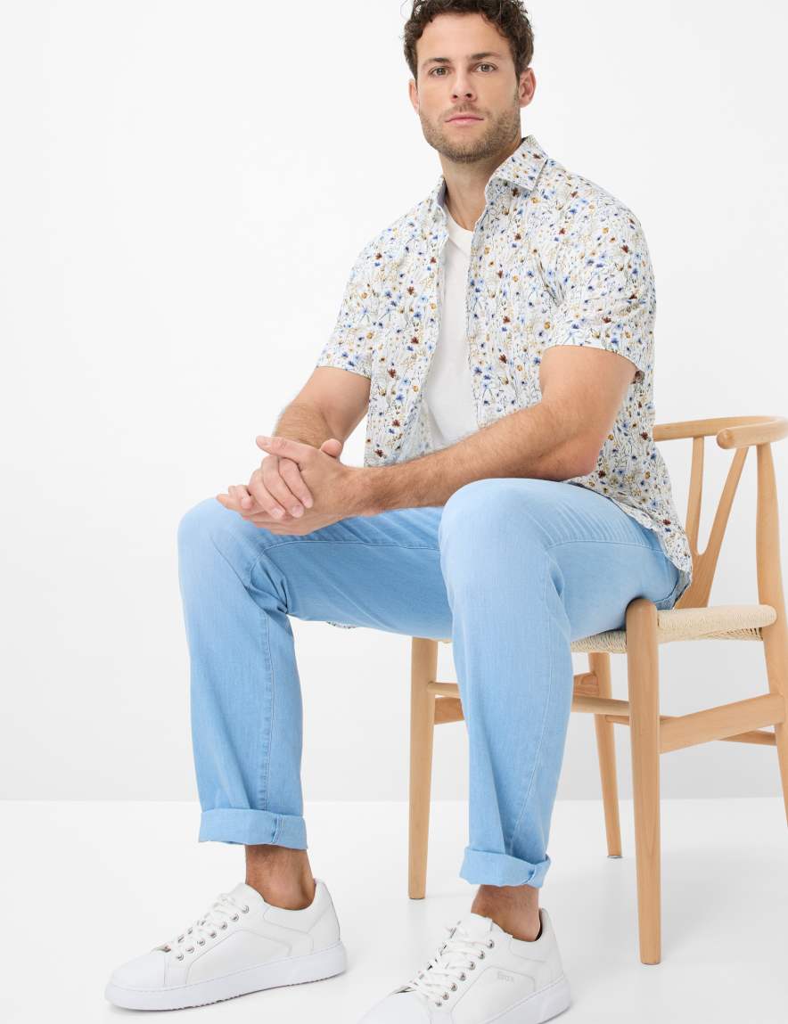 Eurex By Brax Men's Fashion Jeans Style CADIZ Denim Blue Straight Fit