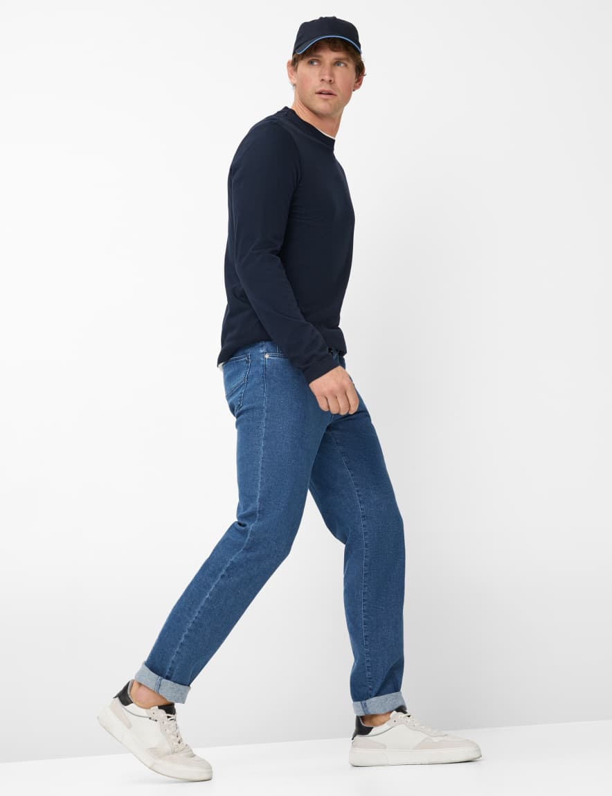 Eurex By Brax Men's Fashion Jeans Style CADIZ Denim Blue Straight Fit